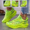 Ladies' Casual Versatile Thick Soled Shoes, Lightweight, Comfortable, Breathable, Sports Carbon Plate Couple Shoes, Night Light Fashion Running Shoes