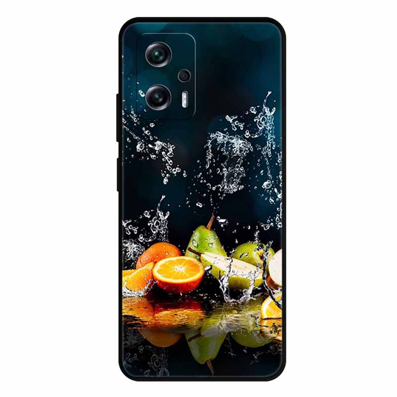 For Xiaomi Poco X4 GT Case X4GT X 4 GT Wolf TPU Silicone Soft TPU Back Cover for Poco X4 GT Para Cartoon Black Edge Fundas Coque