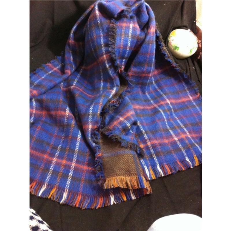 

Женский двухсторонний шарф-сетка «Тысяча птиц», термошарф из искусственного кашемира, шаль 190*80cm фиолетовый