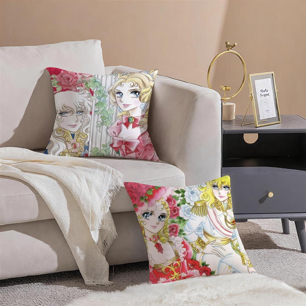Androgynous Noble RRosa De VVersalhes Oscar Cushion Cover Throw Pillow Cover Hidden Button Durable Polyester Chair Cushion