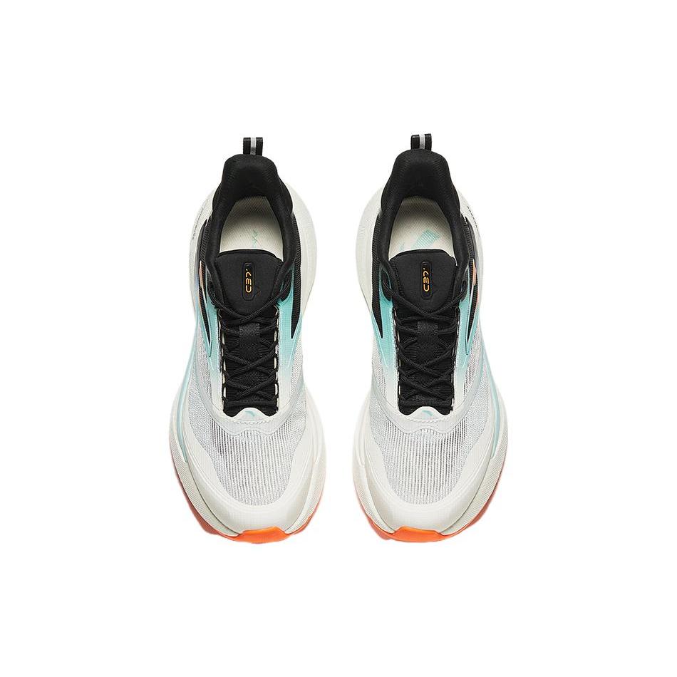 Anta C37 Series Comfortable Cushioning Breathable Low top Running Shoes Men's White Blue 912345538-3