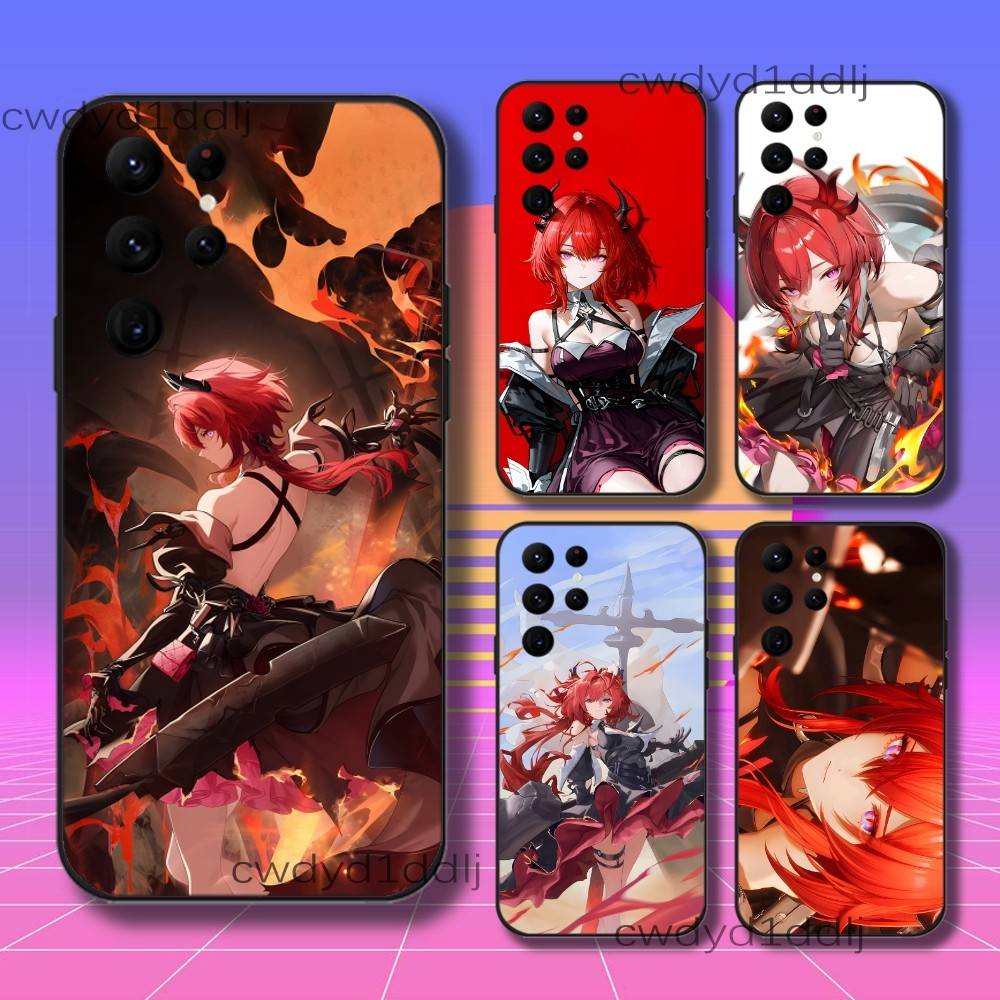 Laevatein A-Arknights Endfield Phone Case For Samsung S10,S21,FE,S21 ,S26,S25,S24,S23,Ultra,S9,S22,Plus Black Shockproof TPU