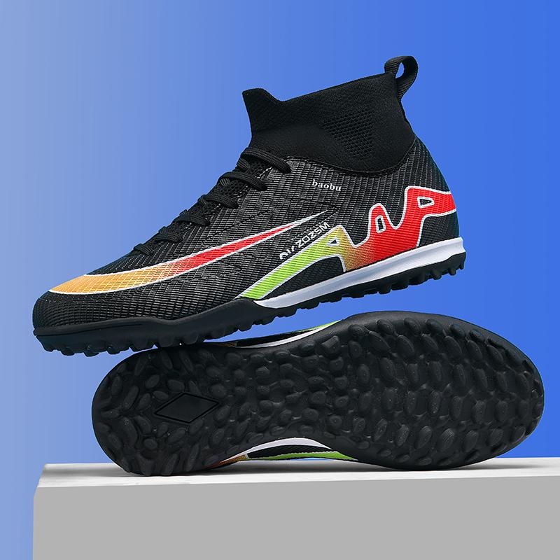 Mens Football Shoes TF/FG High-quality Snug Wear-resistant Strong Stable Grip Lawn Training Competition Football Shoes for Men