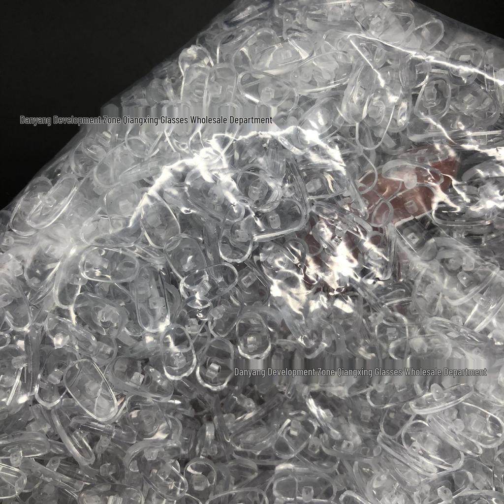 All-Plastic Oval Silicone Nose Pads for Optical Shops (Disposable)