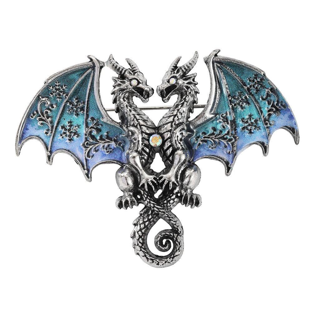 Sparkling Metal Dragon Brooches Novelty Elf Animal Brooch Fashion Brooch Pins Prom