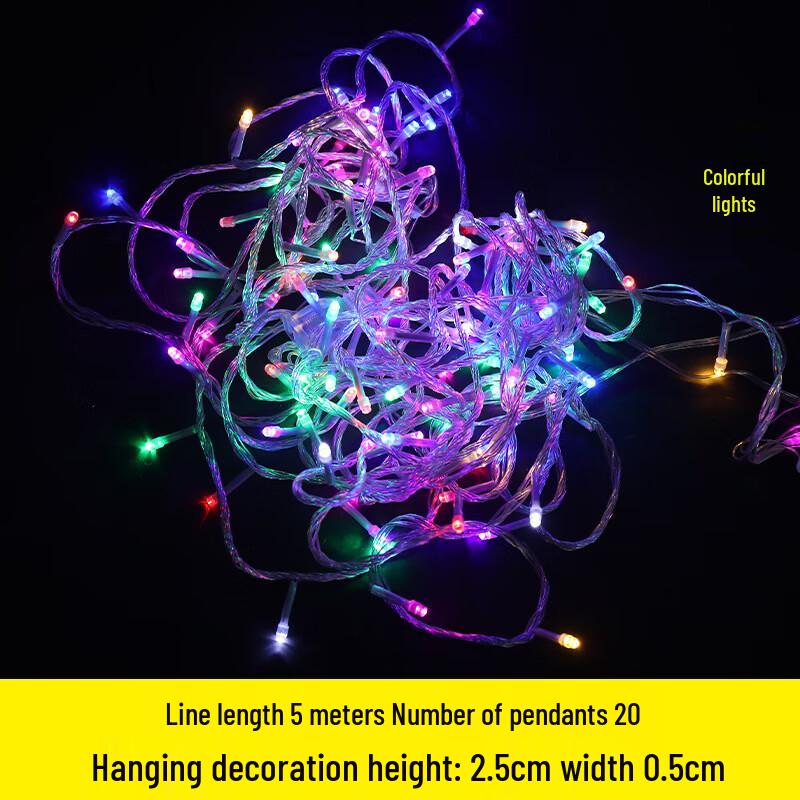 Twinkling Star Multi-color String Lights