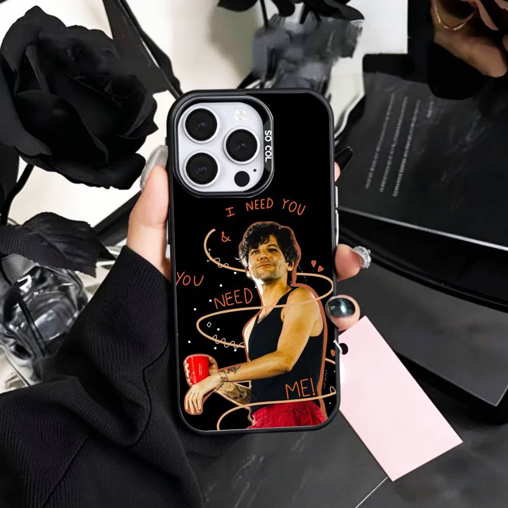 COOL S-Singer L-Louis T-Tomlinson Phone Case For iPhone17,16,15,14,13,12,11 Plus,Pro Max Colored Silver Plated Inside Cover