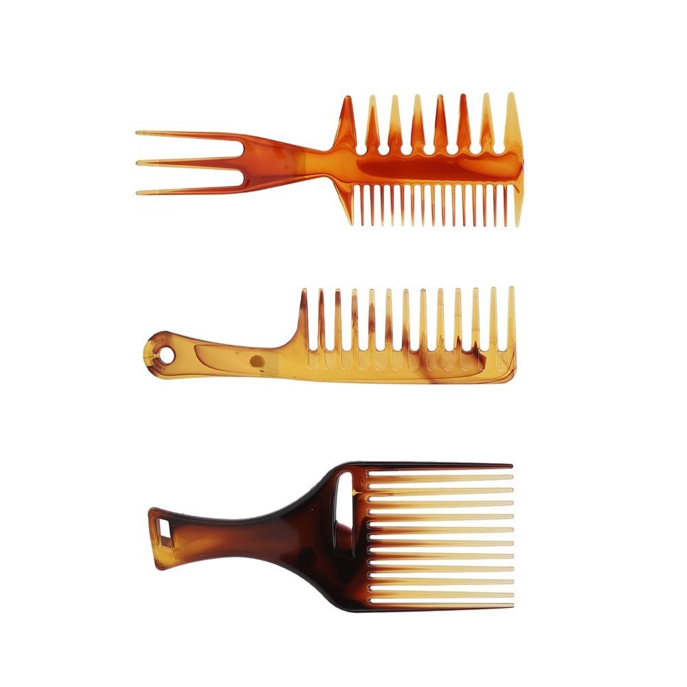 PP Material Hair Comb Set Professional Pick Comb Salon Use Styling Comb Set For Thick Curly Hair