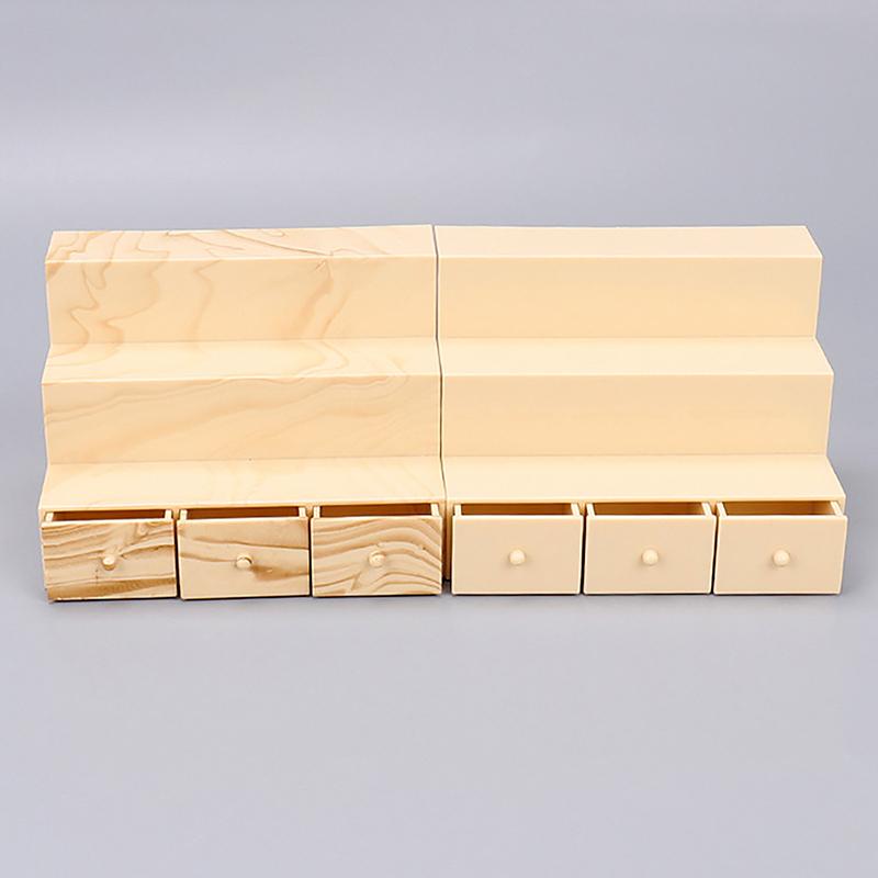 Dollhouse Bookshelf Storage Cabinet Miniature Closet Book Table Shelf Model Diy Toys