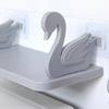 Swan Hanging Storage Rack Wall Mounted Kitchen Bathroom Seasoning Bottle Cosmetics Organizer Holder Shelf