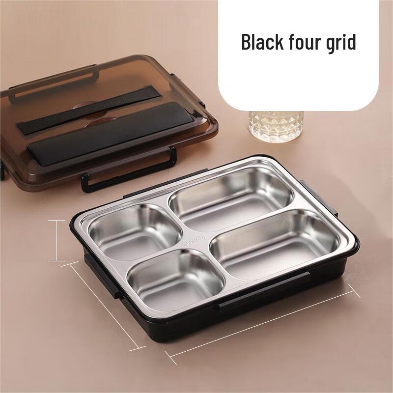 Qianxing 304 Stainless Steel Portable Bento Lunch Box with Handle