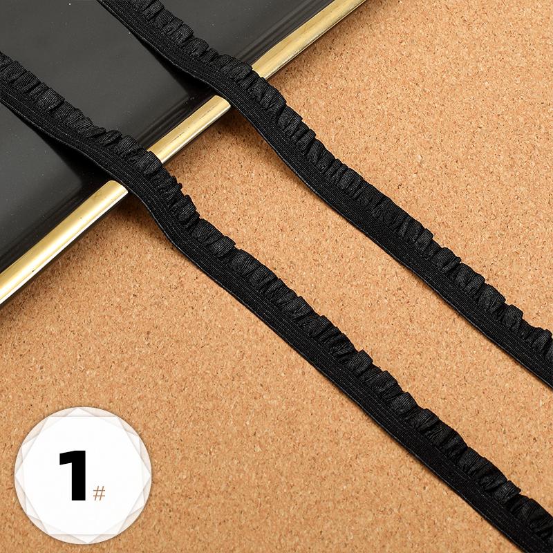 5m Elastic Lace DIY Clothing Neckline Cuff Cloth Strips Clothes Hem Decorative Trim Ribbons Party Dress Decoration Sewing Fabric