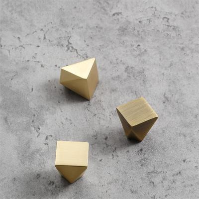 Geometrisches Design Schubladenschrank Tür Einloch Quadratische Griffe Massive Zinklegierung Einfache Möbel Kleiner Schrankgriff