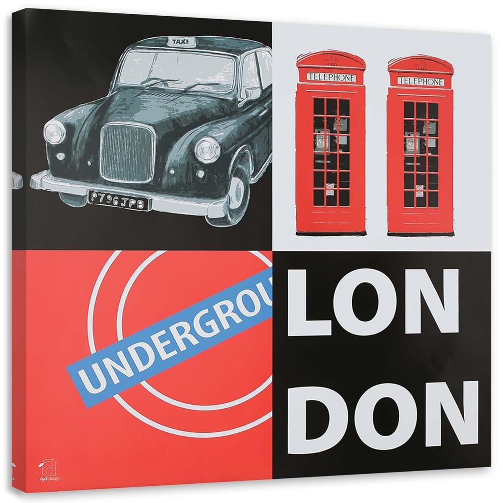 Canvas Print London Red Collage