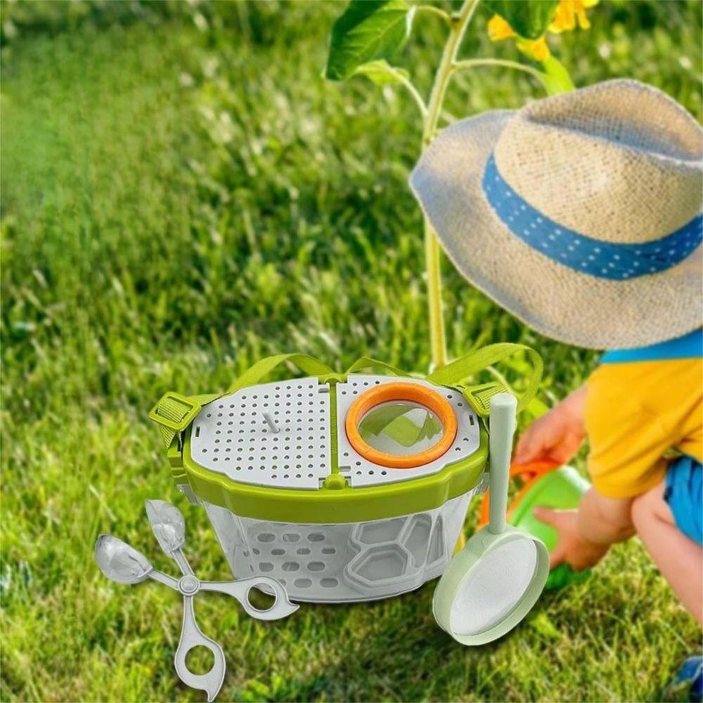 Breathable Silkworms Breeding Tank Adjustable Straps Insect Feeding Bin  Science Observation