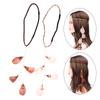 Vintage Peacock Feather Headgear Braided Rope Headband Hairband Women Boho Feather Headdress Indian Headwear Hair Accessories