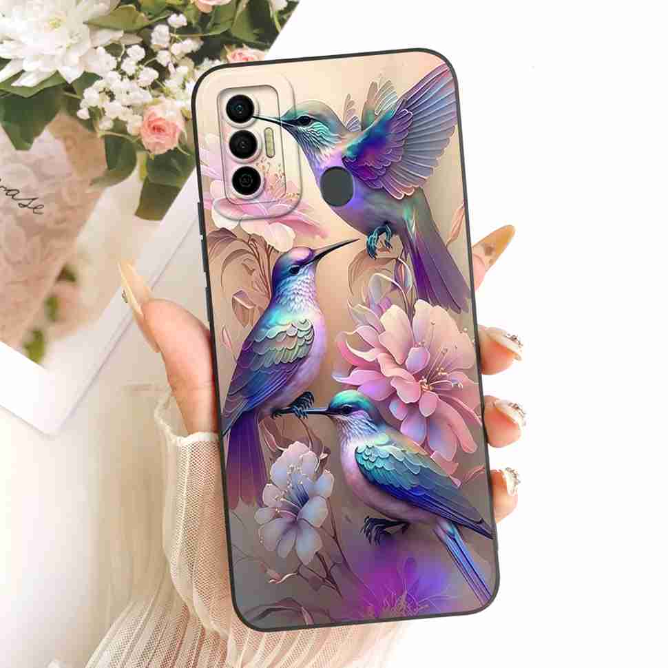Cover For Tecno Spark 7 2021 Cute Rabbit Casing KF6 KF6j Soft Silicone Casing For Tecno Spark 7 Spark7 Back Cover Coque