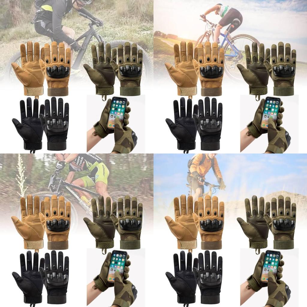Tactical Black Half Finger Gloves For Outdoor Sports Durable Anti-slip Protection For Cycling And Fitness