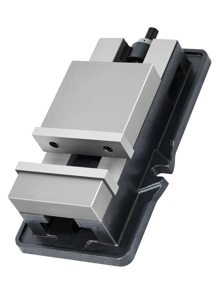 Heavy-Duty CNC Right-Angle Machine Vise for 4, 5, 6, 8-Inch Milling with Flat Jaws