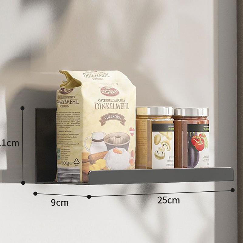 

Деревянный держатель, магнитная полка для специй, органайзер для хранения в ванной комнате, полка для бумажных полотенец, холодильник, кухонные аксессуары Black B