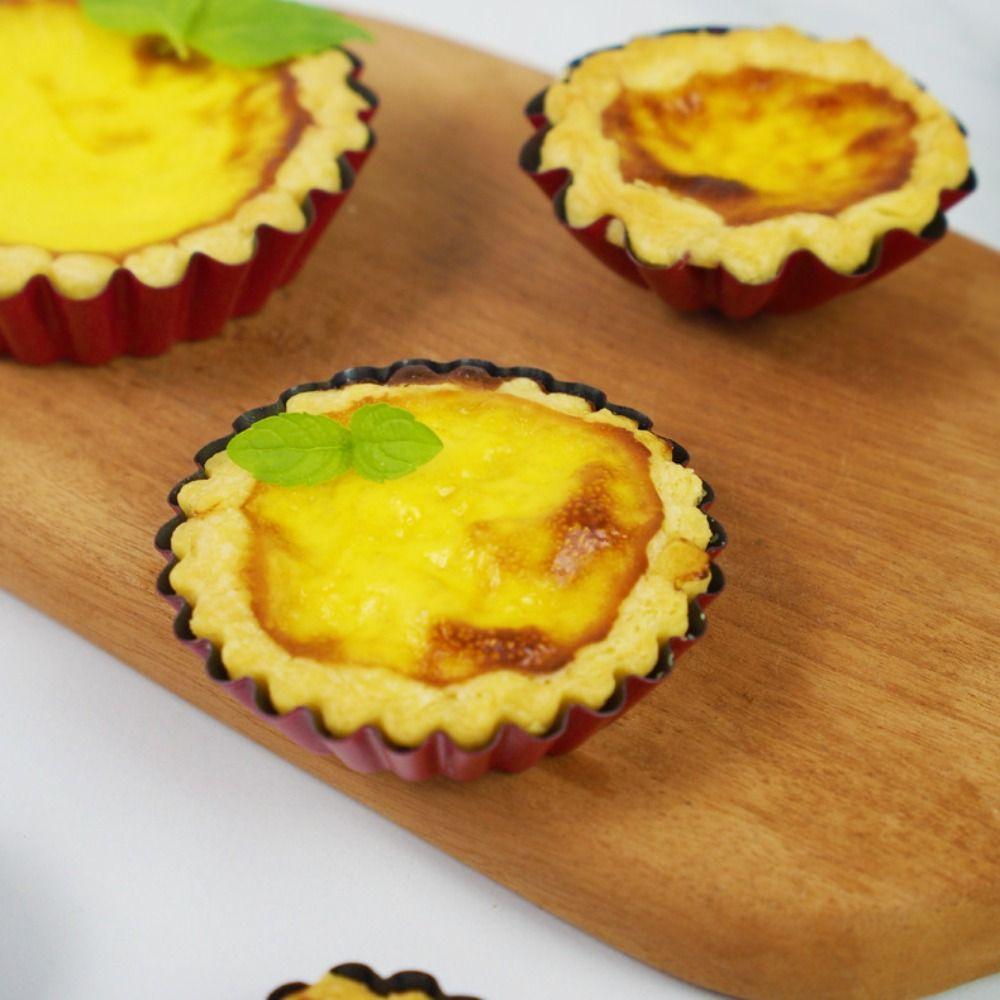Mini Flan Pan Mold Carbon Steel Cake Mold Bakeware Egg Tart Molds  Pie Pizza