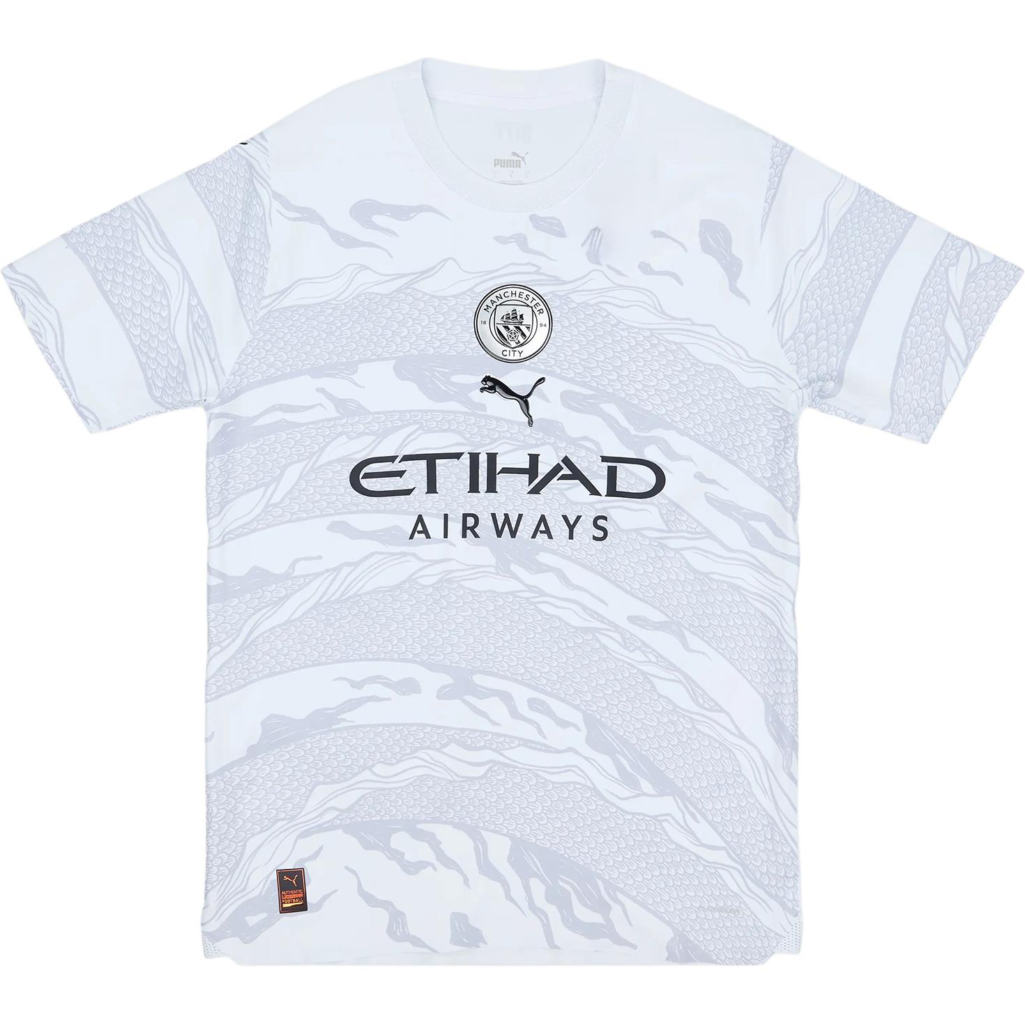 

Puma Футболка Манчестер Сити Модная Удобная Мягкая Универсальная С коротким рукавом Футбольная майка Унисекс топы Белый Серый 779911-20 M