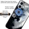 For iPhone 16 Plus Case Pattern Printing Tempered Glass+TPU Phone Cover