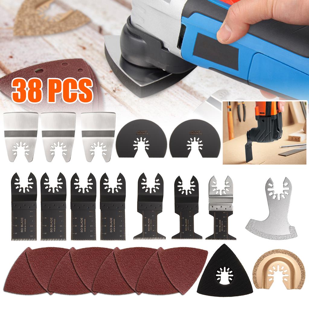 38 X Oscillating Multi Tool Saw Blades For Bosch Fein MultiMaster Makita Cutting