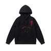 Mens Hooded Fleece-Lined Cotton Sweatshirt Jogger Set Hip Hop Streetwear Winter Casual Outfit