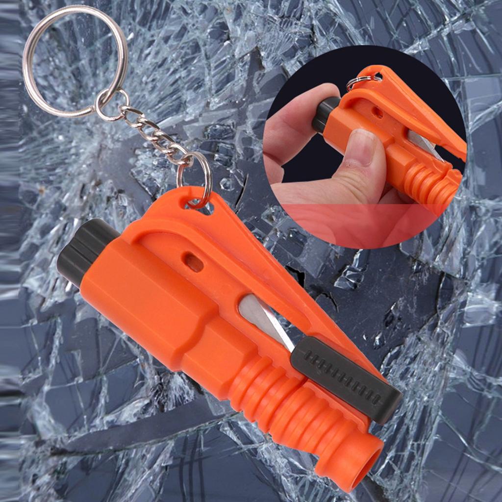 Window Breaker Tool Keychain, Multifunctional Glass Breaker, Cutter And Whistle, Emergency Keychain Car Escape Tool For All Cars, Car Accessor