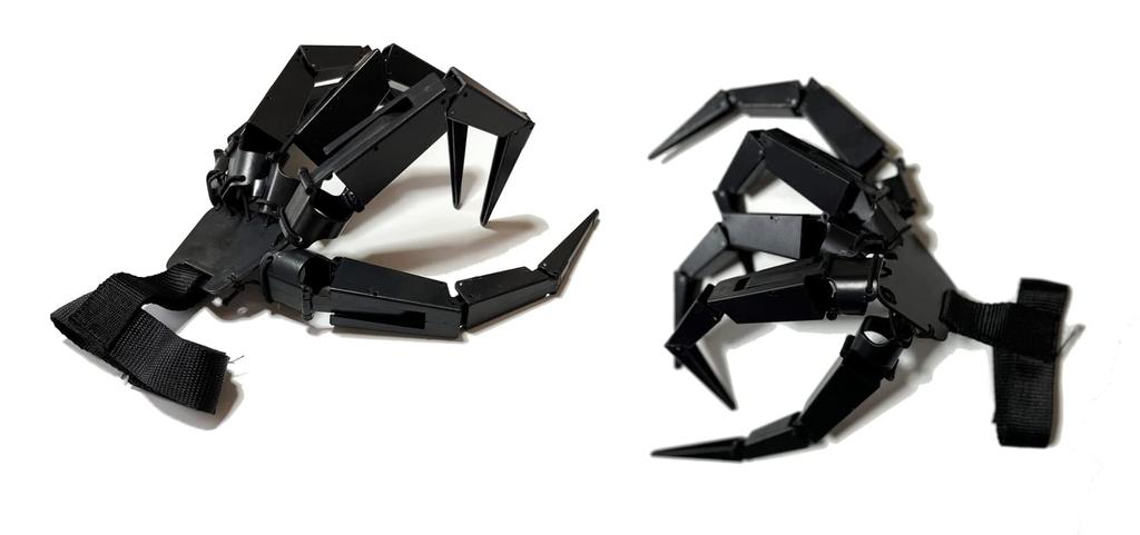 Eklemli Parmak Eller Çift Cadılar Bayramı Parmak Süsleri Oyuncak Plastik Siyah