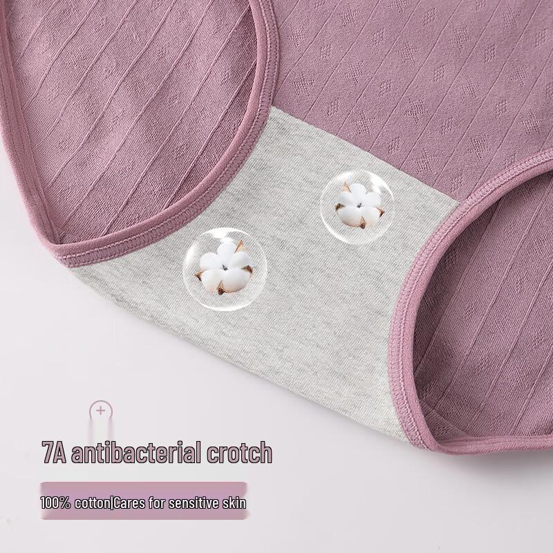 GUJIN Women's Pure Cotton High-Waist Tummy Control Briefs 4-Pack