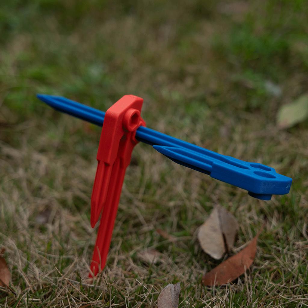 6Pcs Tent Pegs Tent Stakes Pegs Floor Nails Heavy Duty Awning Pegs for Camping Hiking Traveling Beach and Outdoor