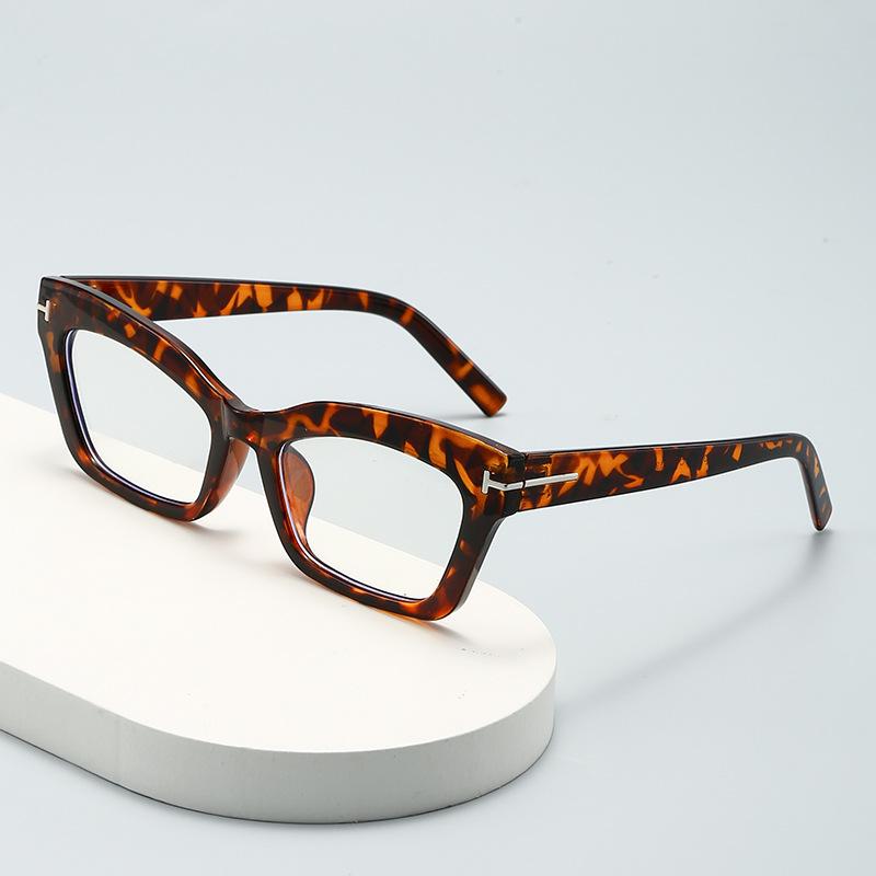 Glasses Frame Anti-blue Glasses T-word Black Frame