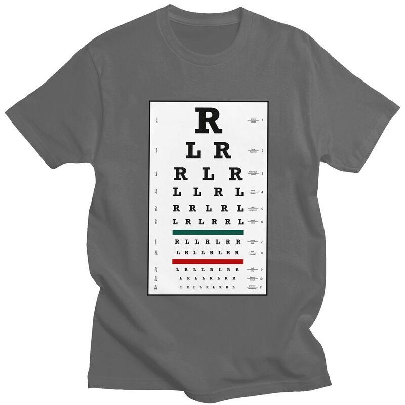 Custom Drummers Eye Chart T Shirts Men Tshirt Casual Tee Tops 100 Cotton Oversized Tshirts Gift