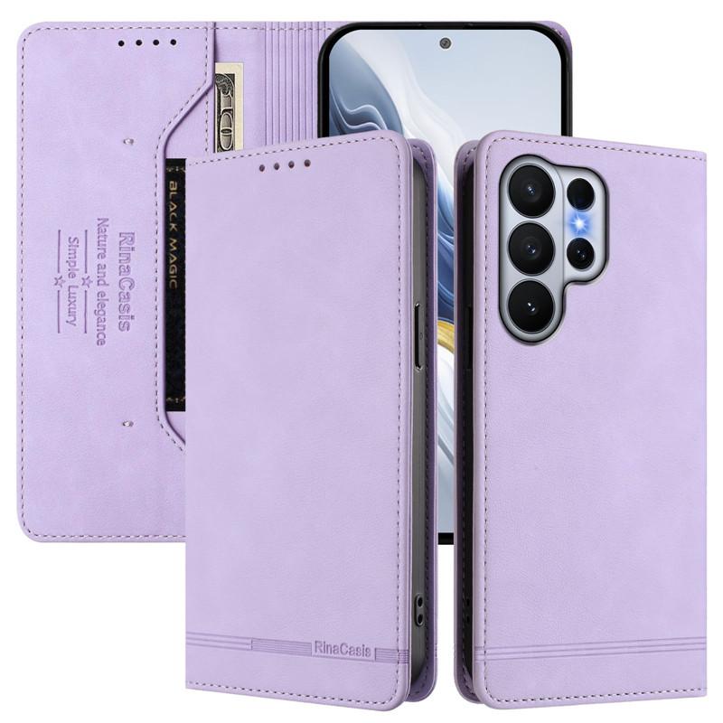 Retro Anti-Diebstahl Leder Brieftasche Flip Case Für Samsung Galaxy S26 Edge S25 FE S24 Pro S23 Plus S22 Ultra 5G Handyhülle Kartenfach