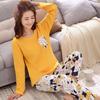 Spring & Autumn Women's Long-Sleeve Pajama Set - Cute Cartoon Design, Plus Size, Cozy Winter Loungewear