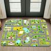 Printed Floor Mat Urban Transportation Floor Mat Road Scene Floor Mat Car Road Pattern Floor Mat Scene Floor Mat Decorative Gift