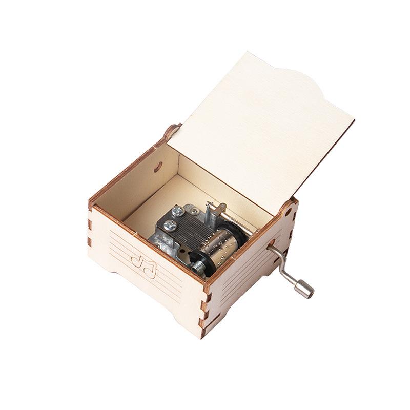 DIY Hand-Crank Wooden Music Box Science Experiment Kit for Students