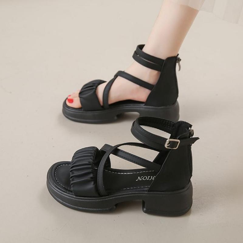 Open Toe Ladies Shoes Roman Style Platform Women's Sandals On Sale Summer Anti Slip Hot Korea Daily The Best Wholesale Vip Shoe