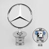 For Benz S-ss W6 Star Bonnet Badge Car Hood Front Chrome Logo Hood Marking For Mercedes Benz C E S Class W204 W205 W212 W213 W211 W220 W222 W223
