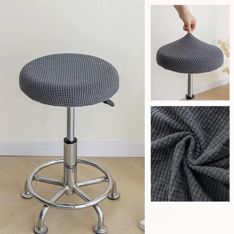 

Чехол на круглый жаккардовый табурет, эластичный чехол для домашнего стула, эластичный чехол для подушки на стул, моющийся чехол для барного стула, утолщенный 1 piece