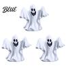 Durable Halloween Figurine 3Pcs Mini Resin Figurines Miniature Pumpkin Ghost Grim Reaper Castle