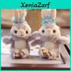 Adorable Plush Bunny Keychain Soft Fluffy Toy Cute Small Rabbit Doll Bag Charm