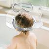 Bonnet de Lavage pour Bébé Imperméable Chapeau de Bain Bord en Silicone Sans BPA Qualité Alimentaire Bandeau Réglable Protection Douce pour Yeux Oreilles pour Bébés Jeunes Enfants Douche Douce