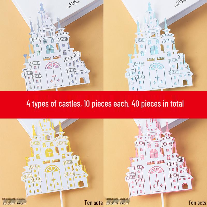 Pink & Gold Royal Birthday Cake Topper Set