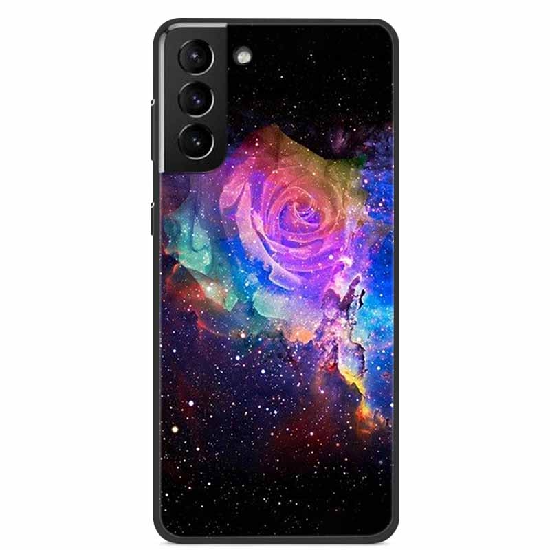 For Samsung S22 Case Wolf Lion Cat Black Silicone Soft Back Cover Case For Samsung Galaxy S21 FE S22 Ultra Phone Case S 22 Funda