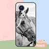 Black White Horse Case For Honor Magic 8 6 7 Pro Honor 400 200 70 90 Lite X8b X8c X9a X9b X9c X9d Win RT Cover