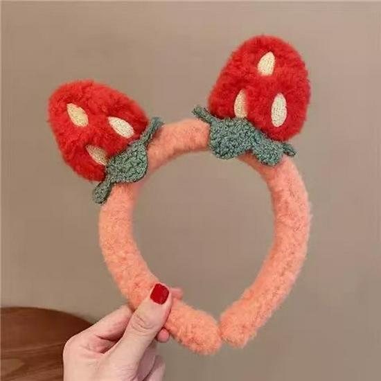 Adorable 2024 Cartoon Hair Tie & Plush Headband Set for Women - Cute Hair Accessories & Gift