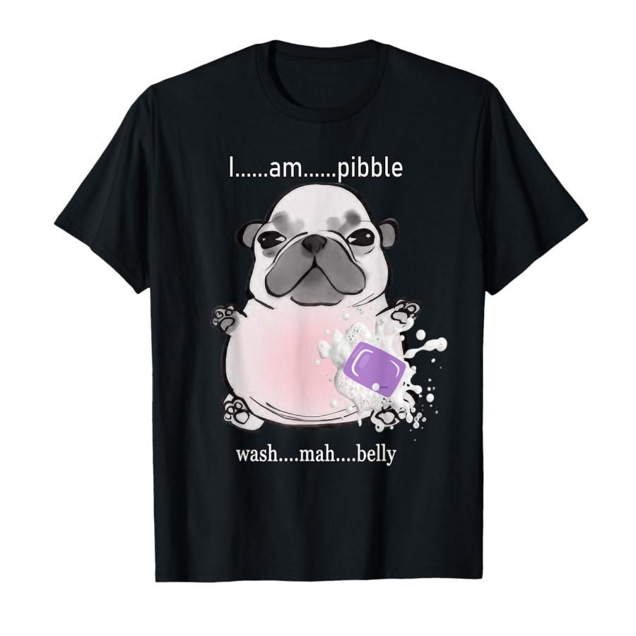 

I Am Pibble Wash My Belly Pibble Meme Funny Dog Brainrot T-shirt For Men Women 100% Cotton T Shirts Short Sleeve Tops 1010-1 S
